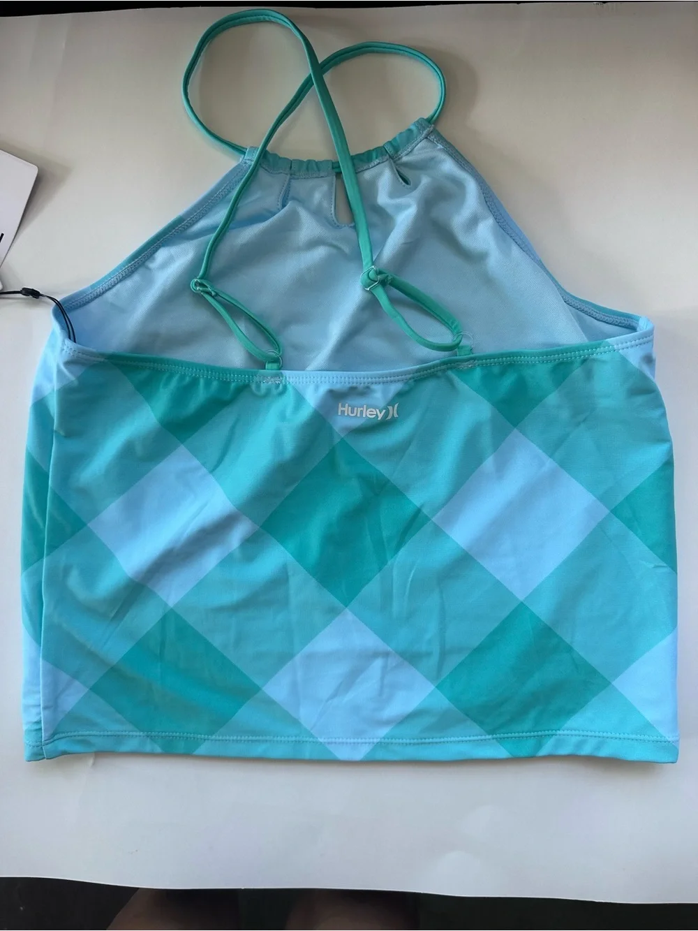 Kids Blue Checkered Tank Top